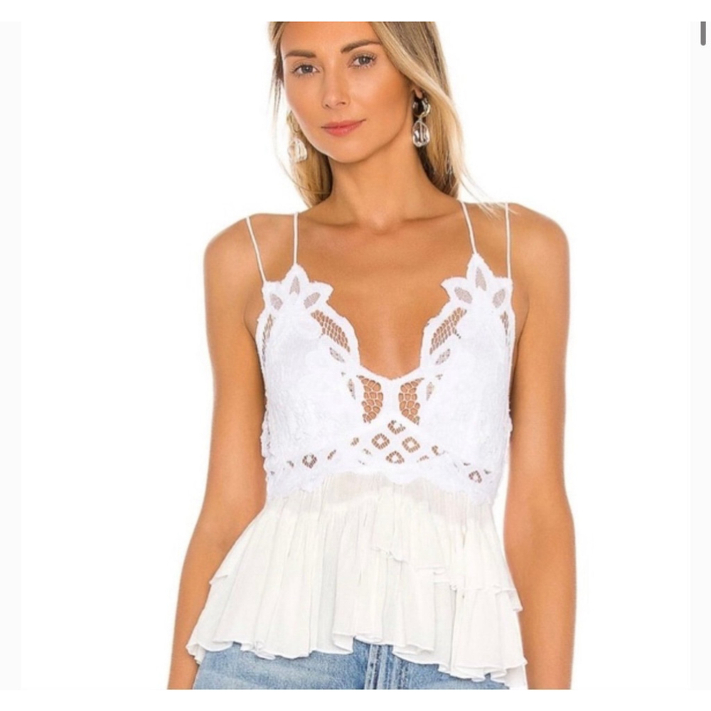 🔶SOLD🔶 Free People Intimately Adella Cami White Medium